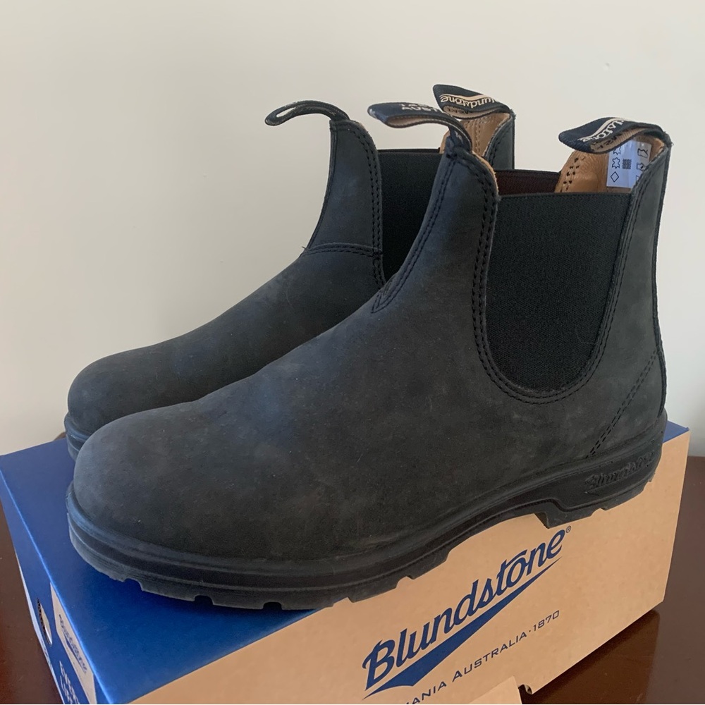 Blundstone Men's rustic black Chelsea Boots